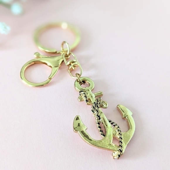 ANCHOR Keychain | Handcrafted By Me | Made with new and preloved items - Picture 3 of 3